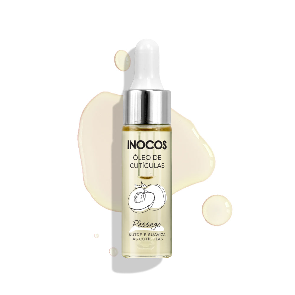 ÓLEO DE CUTÍCULAS INOCOS PÊSSEGO, 15ML