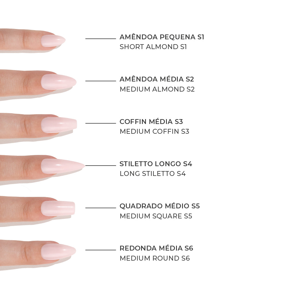 SOFT GEL TIPS INOCOS SHORT ALMOND (S1)