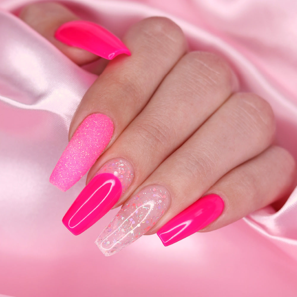 PÓ GLITTER INOCOS ROSA NÉON KISS ME, 3G