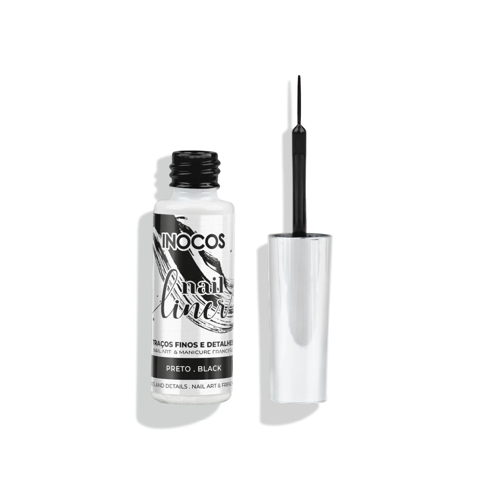 NAIL LINER INOCOS PRETO, 8ML