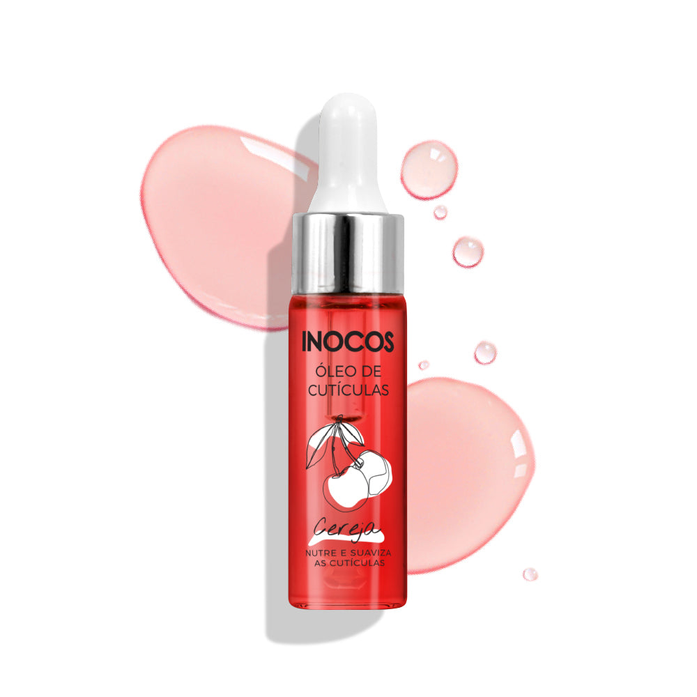 ÓLEO DE CUTÍCULAS INOCOS CEREJA, 15ML