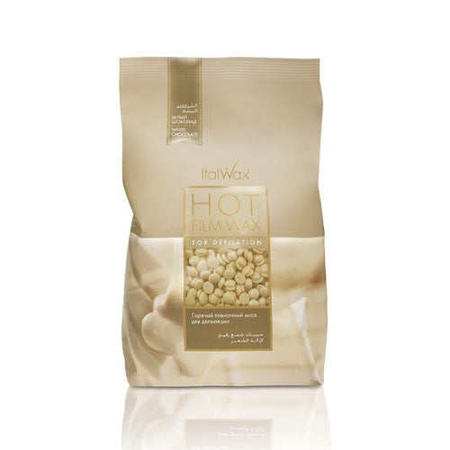 Cera Hot Film Granulada Chocolate Branco 1kg Italwax