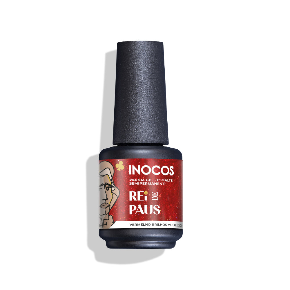 VERNIZ GEL INOCOS QH2 REI DE PAUS, 15 ML