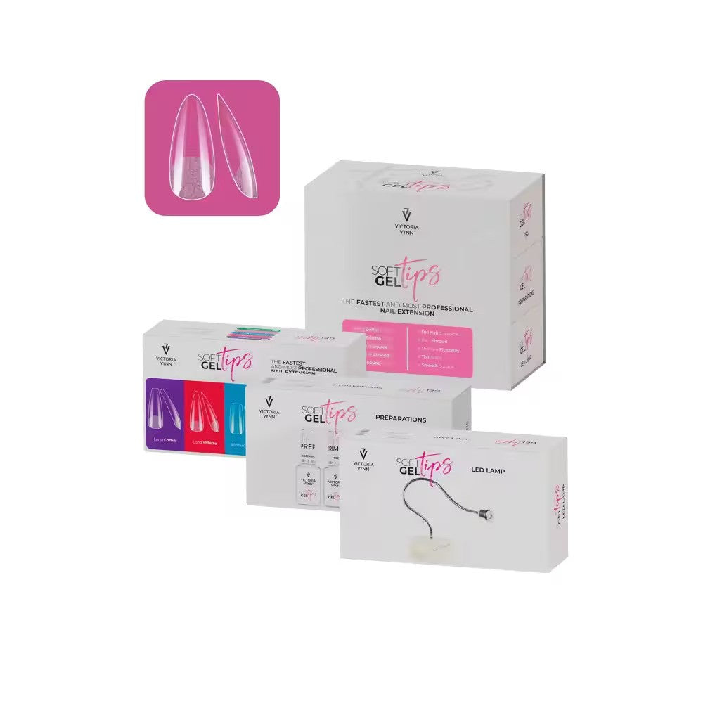 SOFT GEL TIPS Set with Medium Almond