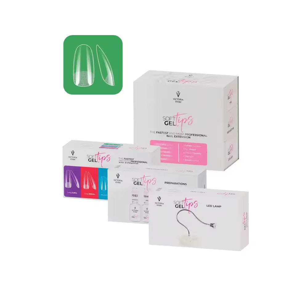 SOFT GEL TIPS Set with Short Round