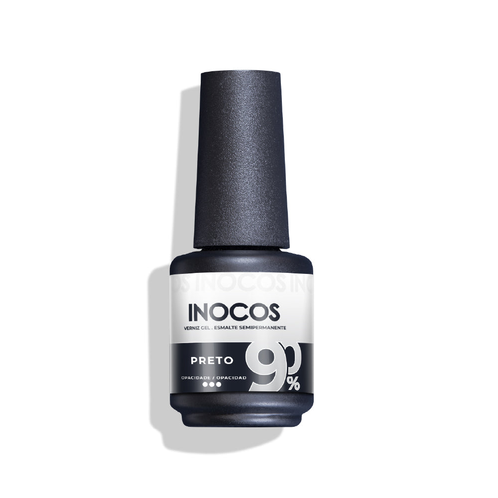 VERNIZ GEL INOCOS YM6 PRETO 90%, 15ML