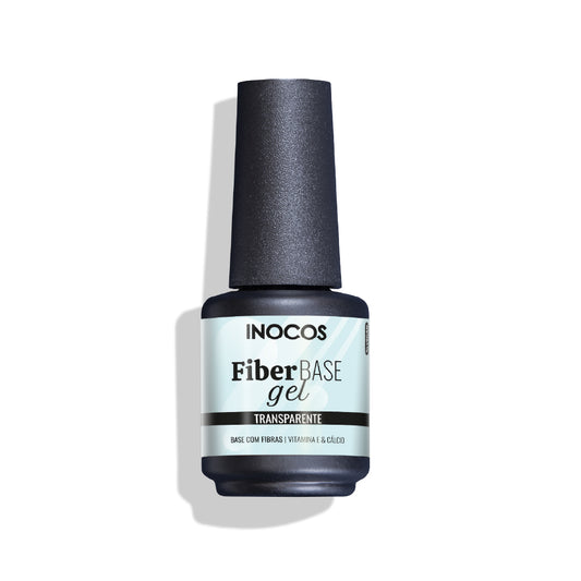 VERNIZ GEL FIBER BASE INOCOS C/VITAM.TRANSPARENTE, 15ML