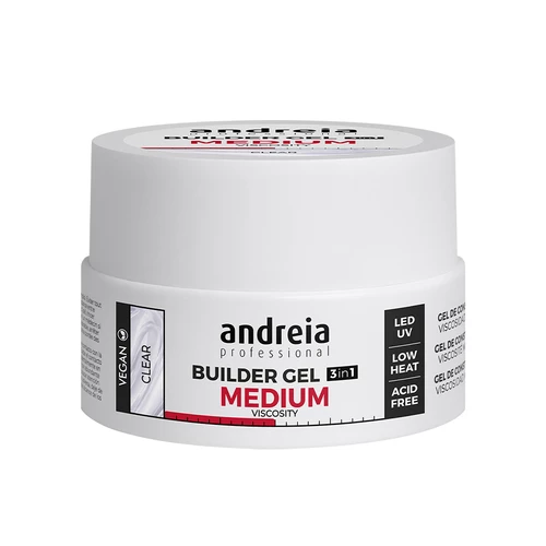 Andreia Builder Gel 3In1 Gel Construção Média Viscosidade Clear 22gr