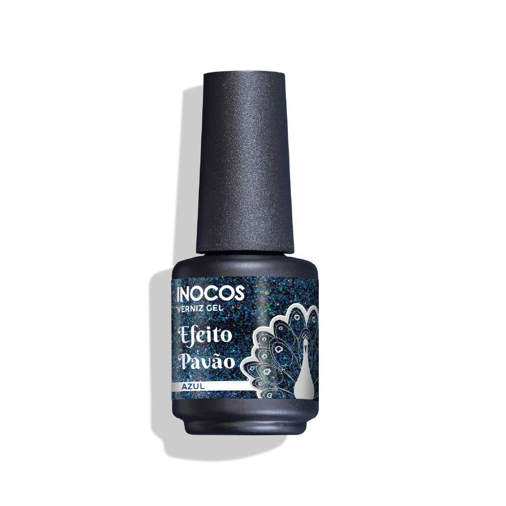 VERNIZ GEL INOCOS PAVÃO AZUL, 15ML