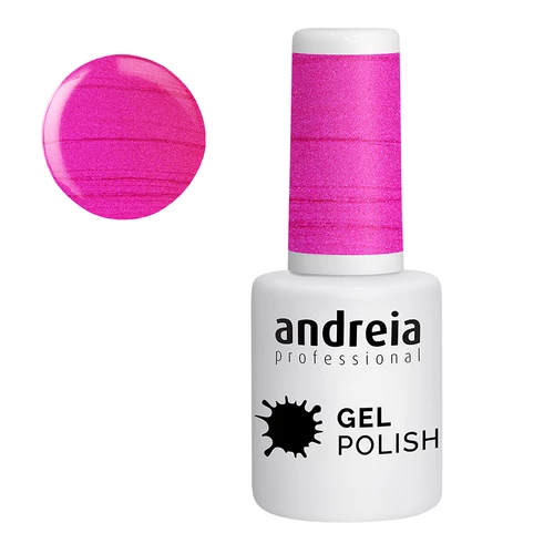 Andreia Verniz Gel 255 Rosa Metalizado