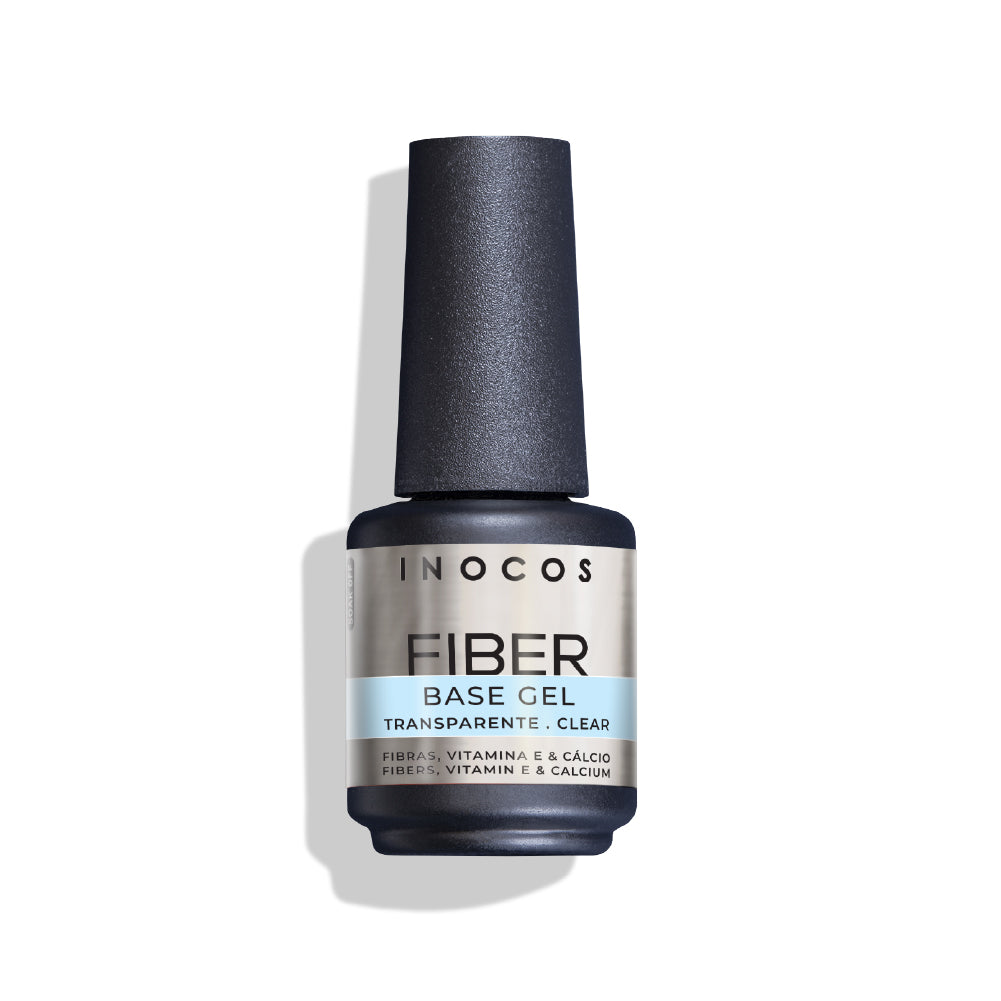 VERNIZ GEL FIBER BASE INOCOS C/VITAM.TRANSPARENTE, 15ML