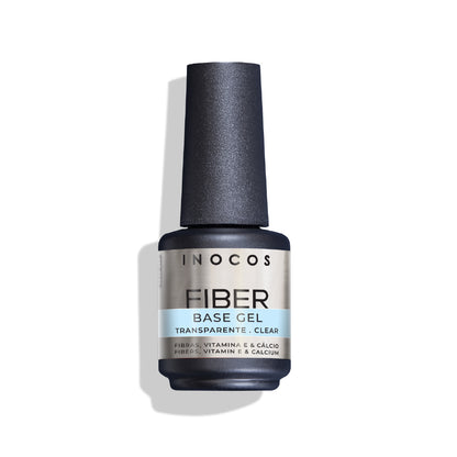 VERNIZ GEL FIBER BASE INOCOS C/VITAM.TRANSPARENTE, 15ML