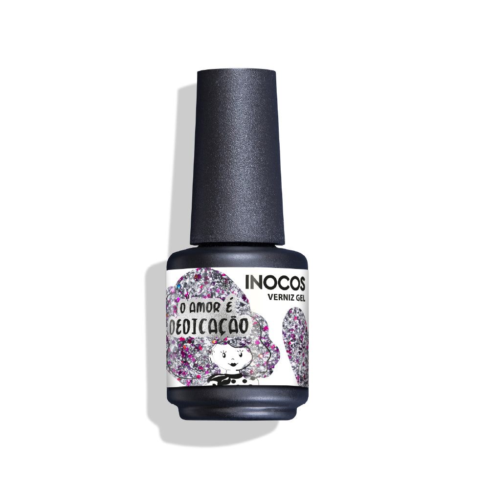 VERNIZ GEL INOCOS O AMOR É DEDICAÇÃO, 15ML