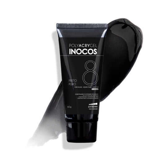 POLYACRYGEL INOCOS BISNAGA 8 PRETO PURO, 60G