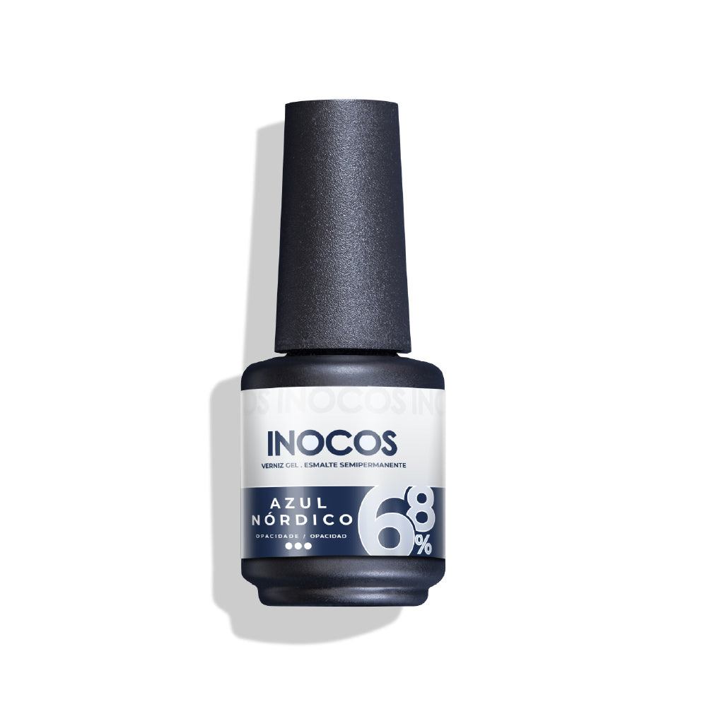 VERNIZ GEL INOCOS YM5 AZUL NORDICO 68%, 15ML