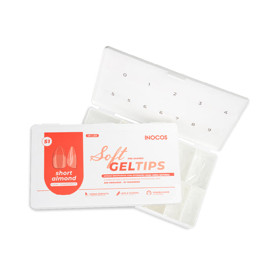 SOFT GEL TIPS INOCOS SHORT ALMOND (S1)