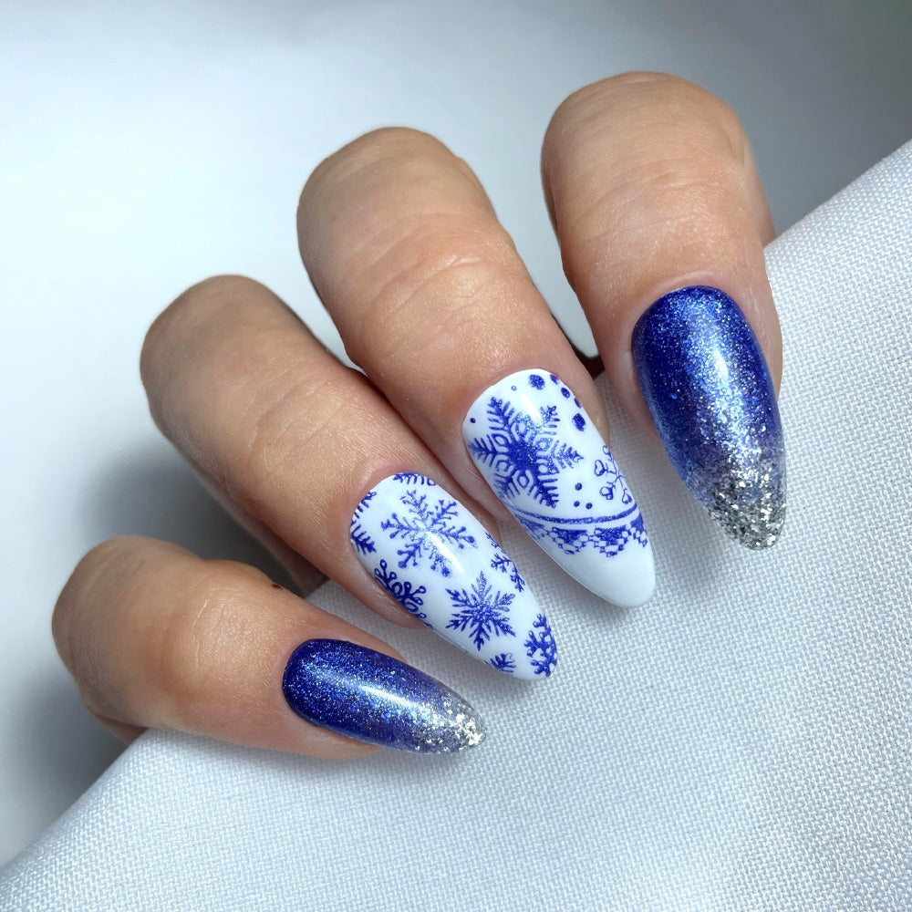 STAMPING GEL INOCOS 12 AZUL METÁLICO, 8ML