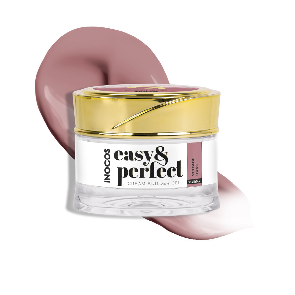 EASY & PERFECT INOCOS CREAM BUILDER GEL VINTAGE ROSE, 30G