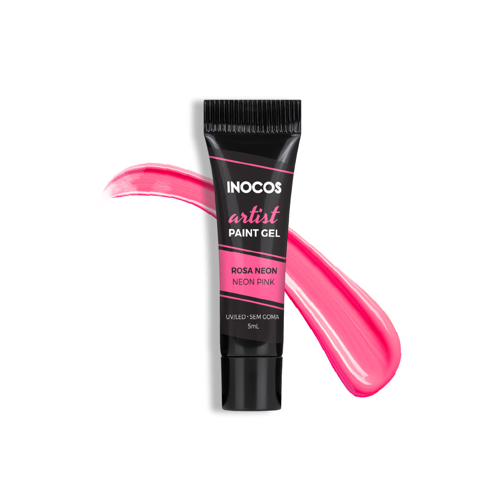 PAINT GEL ARTIST INOCOS PINK NEON, 5ML