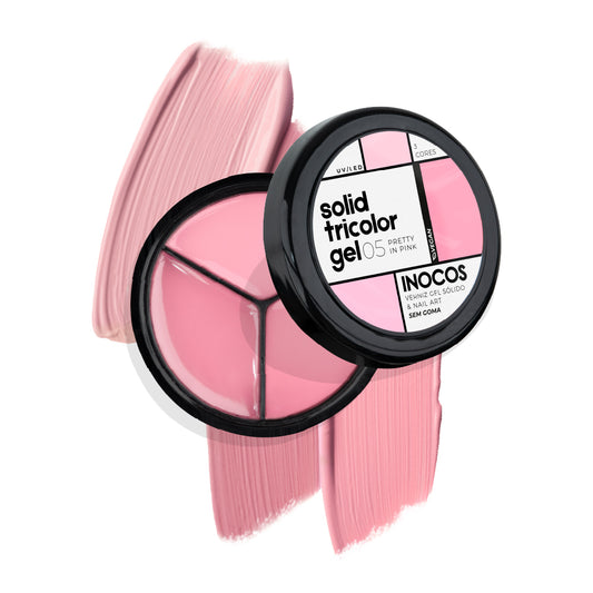 SOLID TRICOLOR GEL INOCOS 5 PRETTY IN PINK, 15G