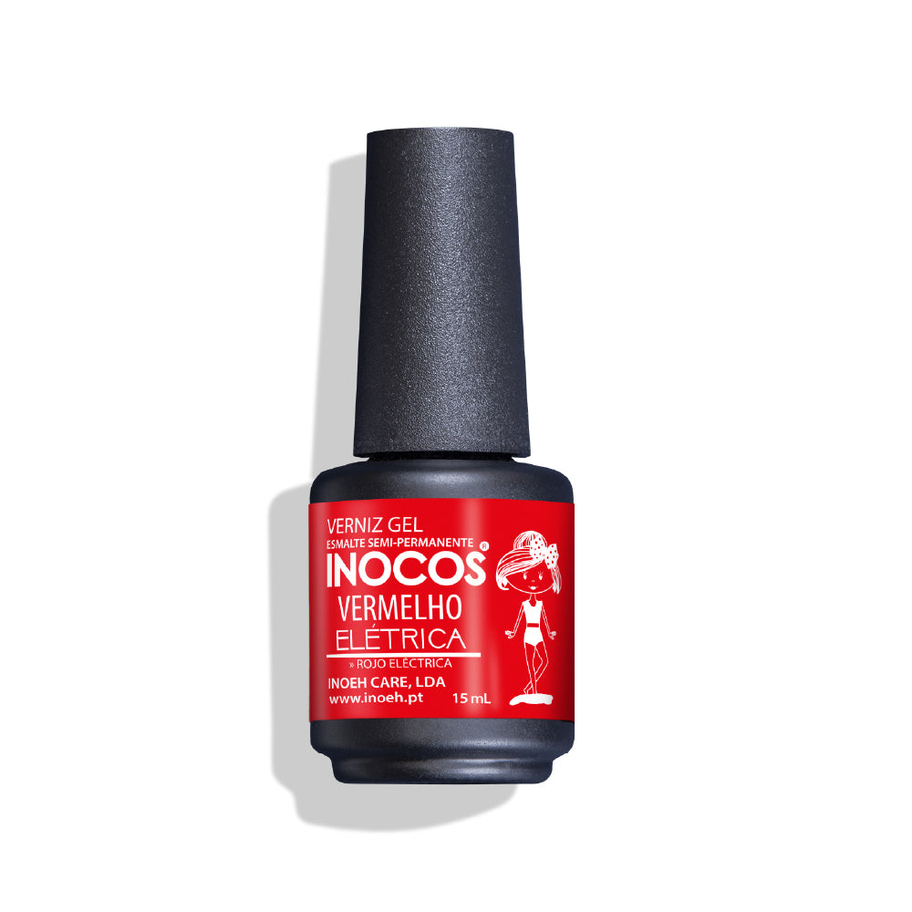 VERNIZ GEL INOCOS MARIA VERMELHO ELÉTRICA, 15ML