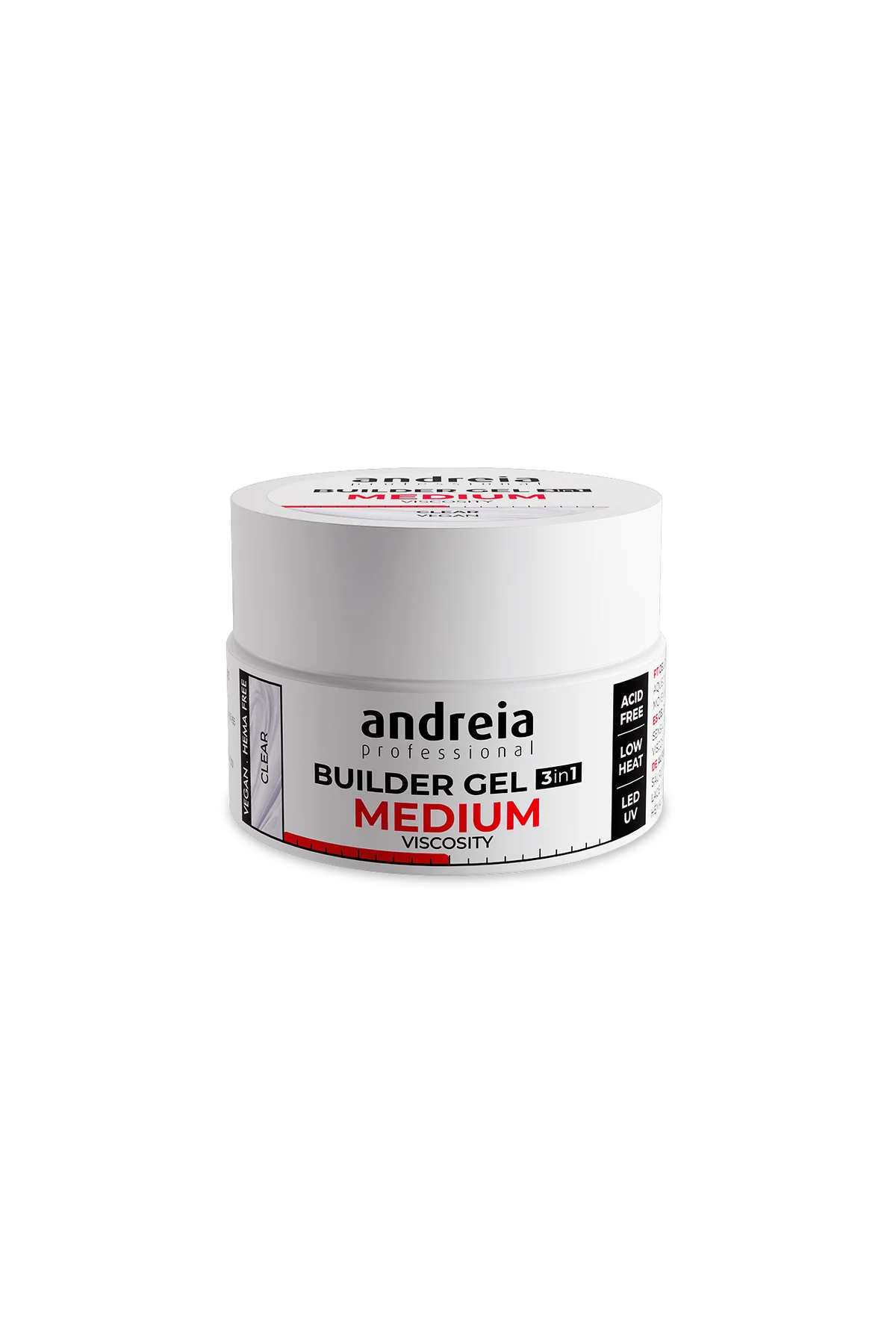 Builder Gel 3 in 1 - Clear (Medium viscosity) 44gr