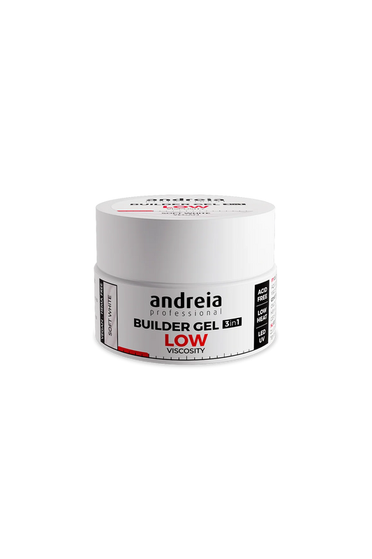 Builder Gel 3 in 1 - Soft White (Low viscosity) 44gr