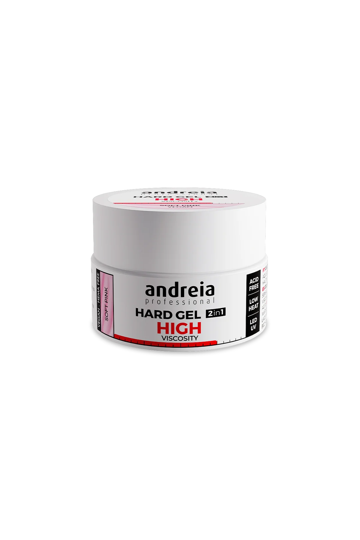 Hard Gel 2 in 1 - Soft Pink (High viscosity) 44gr