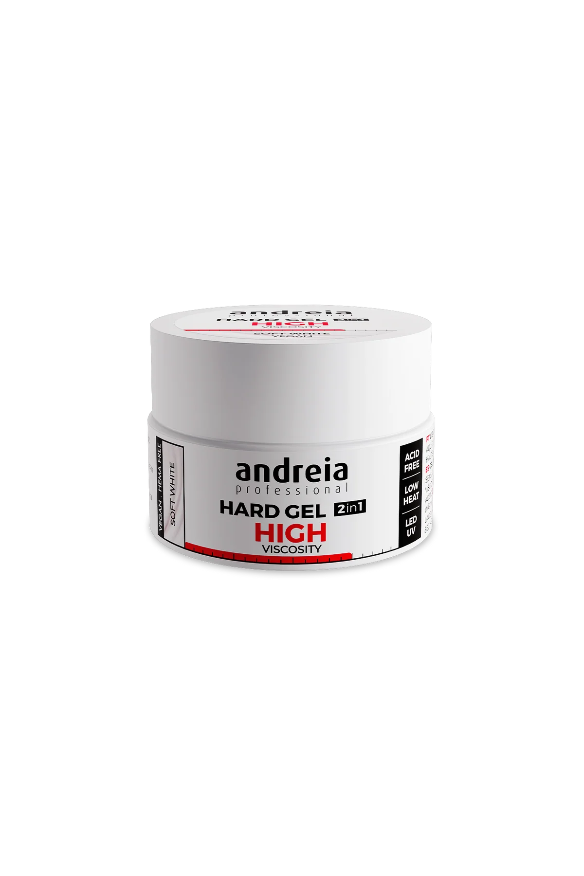 Hard Gel 2 in 1 - Soft White (High viscosity) 44gr