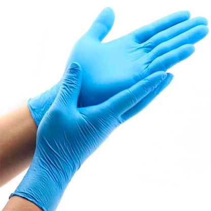 Luvas Nitrilo Descartáveis Azul 3.5 g - 100 Luvas - Tamanho M