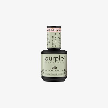 BIB - Builder in bottle pink with gold flakes 15ml