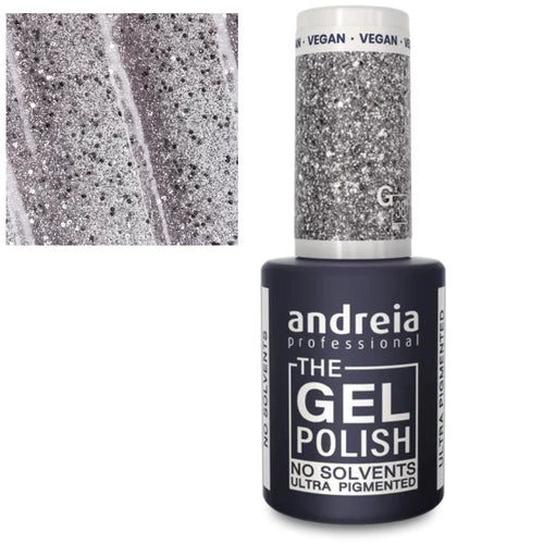 Andreia The Gel Polish G38 Glitter Prateado