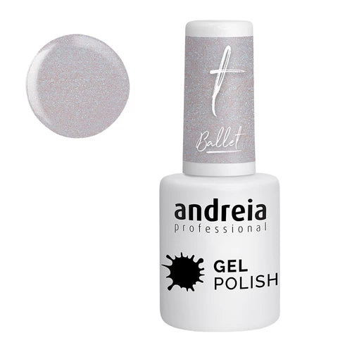 Andreia Verniz Gel Ba6 Glitter Transparente E Azul