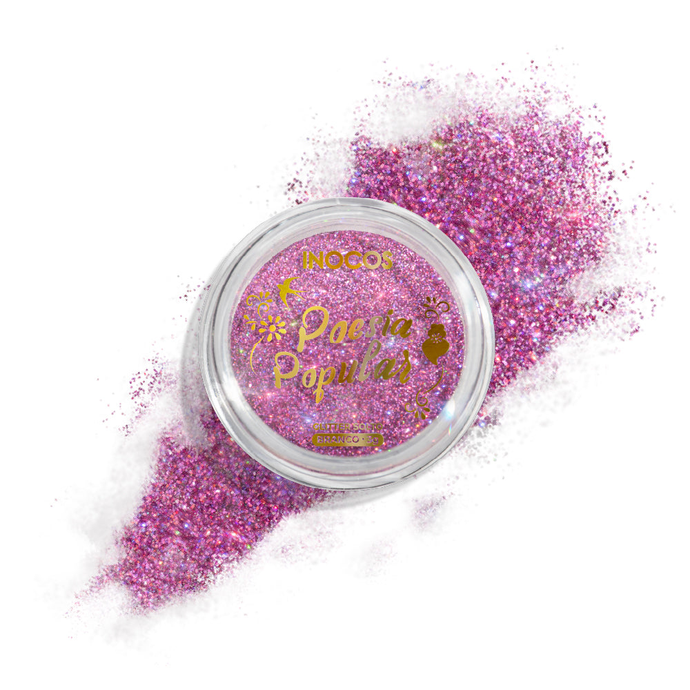 GLITTER SOLTO 2 EM 1 INOCOS POESIA POPULAR ROSA HOLO, 3G