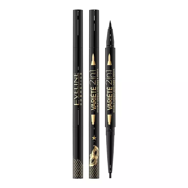 Eyeliner e Lápis de Olhos – Double Effect Eyeliner & Pencil Waterproof