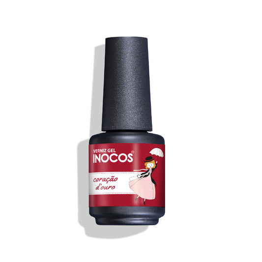 VERNIZ GEL INOCOS CORAÇÃO D´ OURO, 15ML