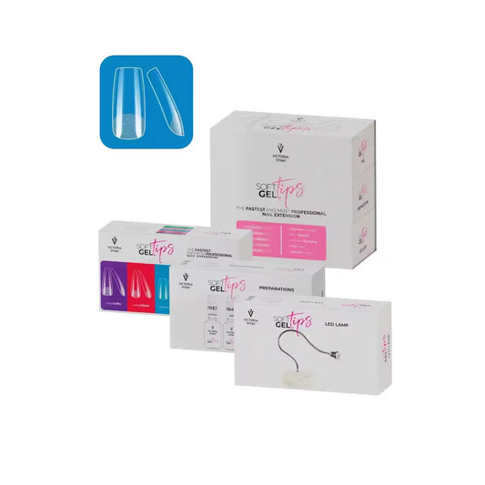 SOFT GEL TIPS Set with Medium Square